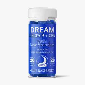 new standard hemp D9 CBN gummies DREAM blue raspberry 20ct