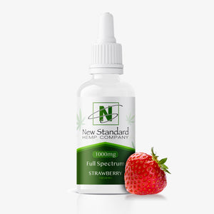 new standard hemp CBD tincture strawberry 1000 milligrams
